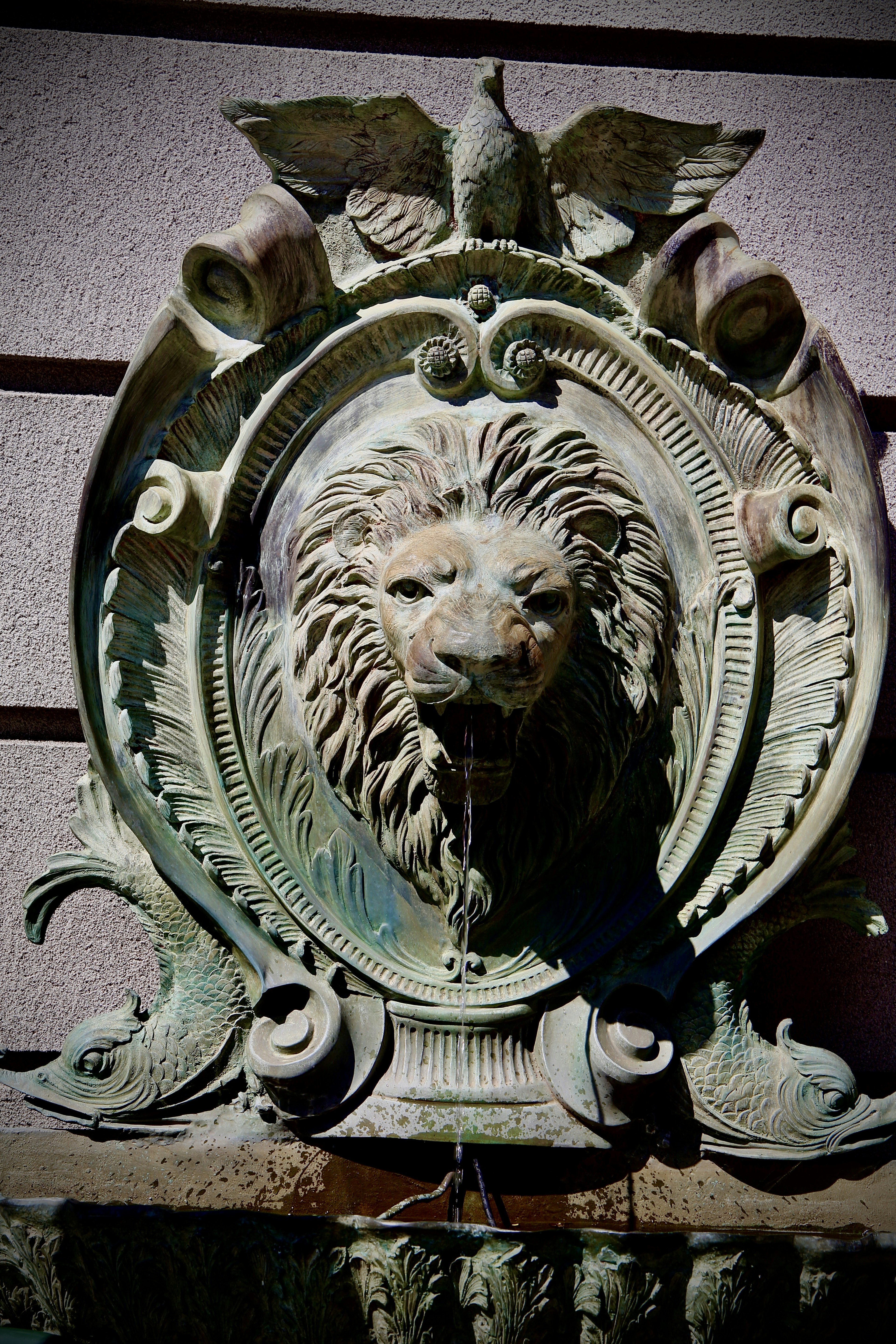 Tableau lion avec décoration