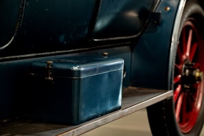 Before and after shots of a restored vehicle side