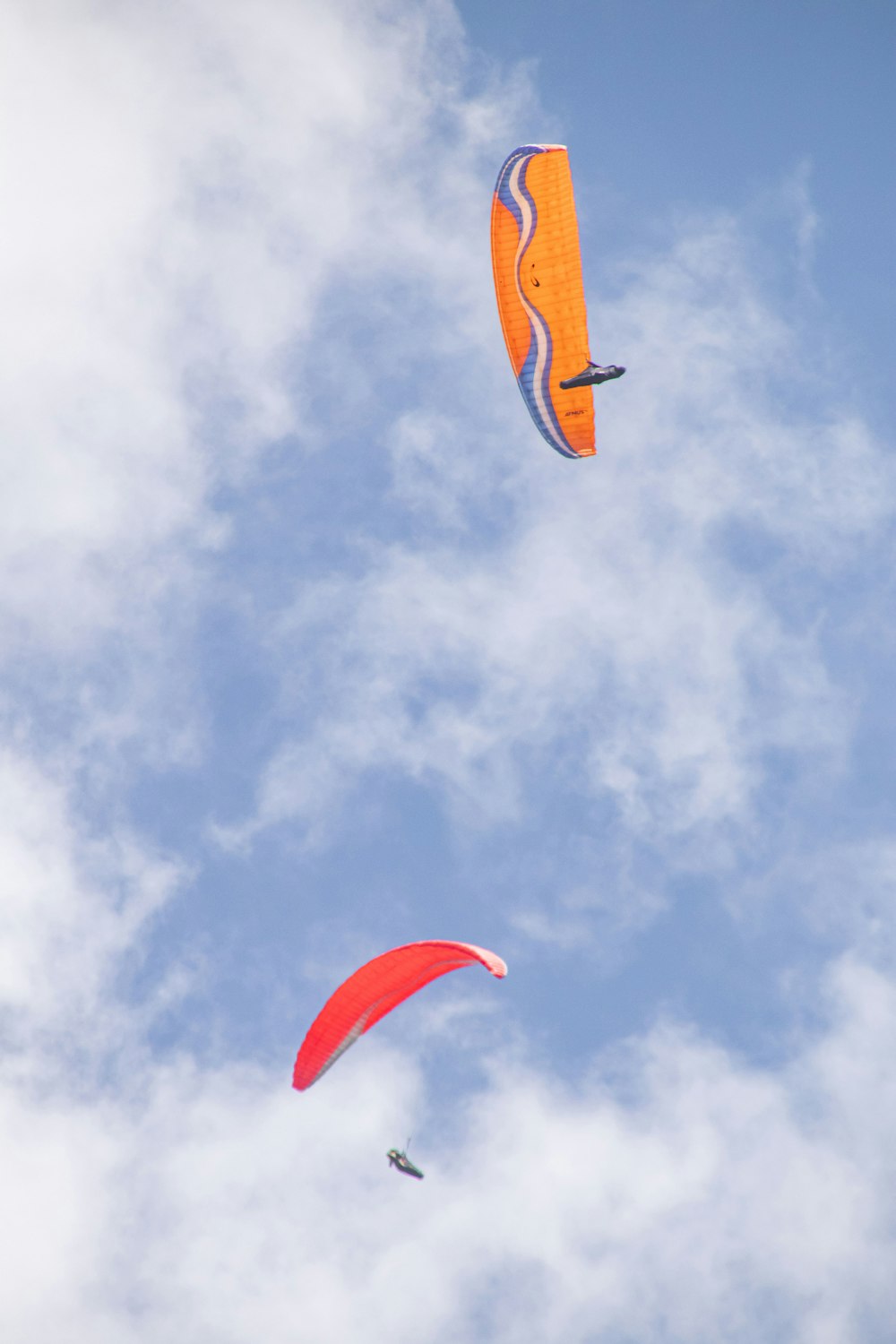 a couple of kites that are in the air
