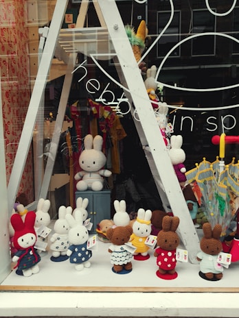 A colorful arrangement of bunny bees apparel showcasing various styles.