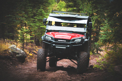 A freshly customized Honda Pioneer side-by-side ready for trail adventure