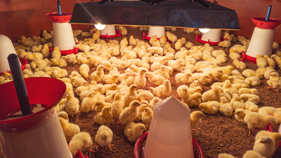 Chickens in the barn