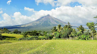 a view of a mountain in the distance