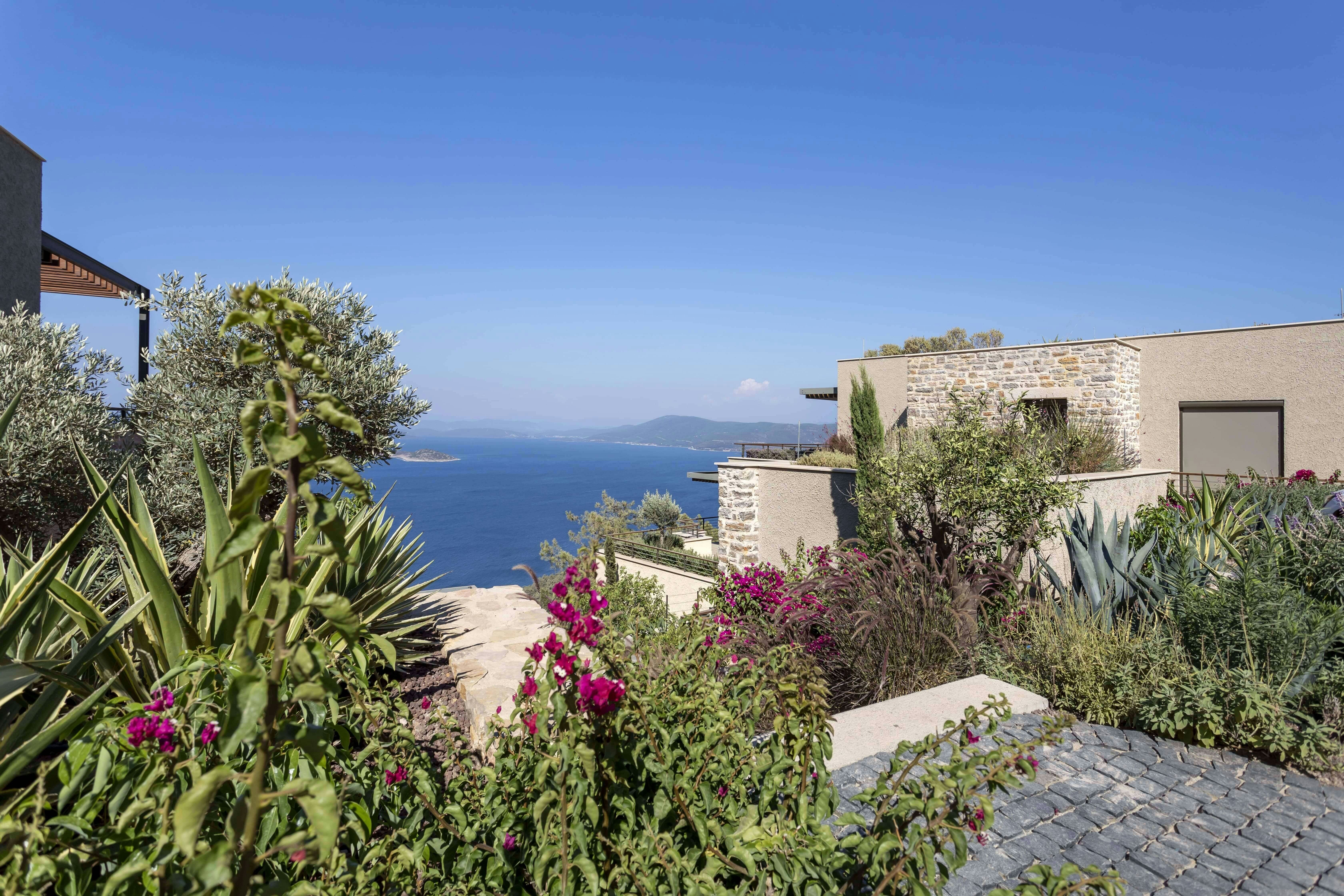 a house with a view of the ocean