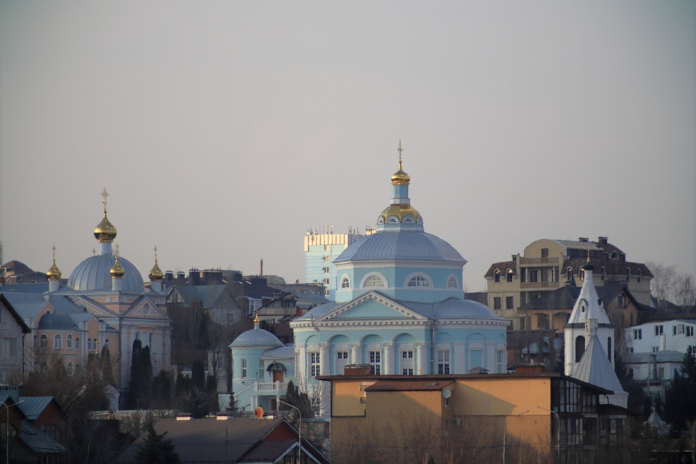 a view of a city with a lot of buildings