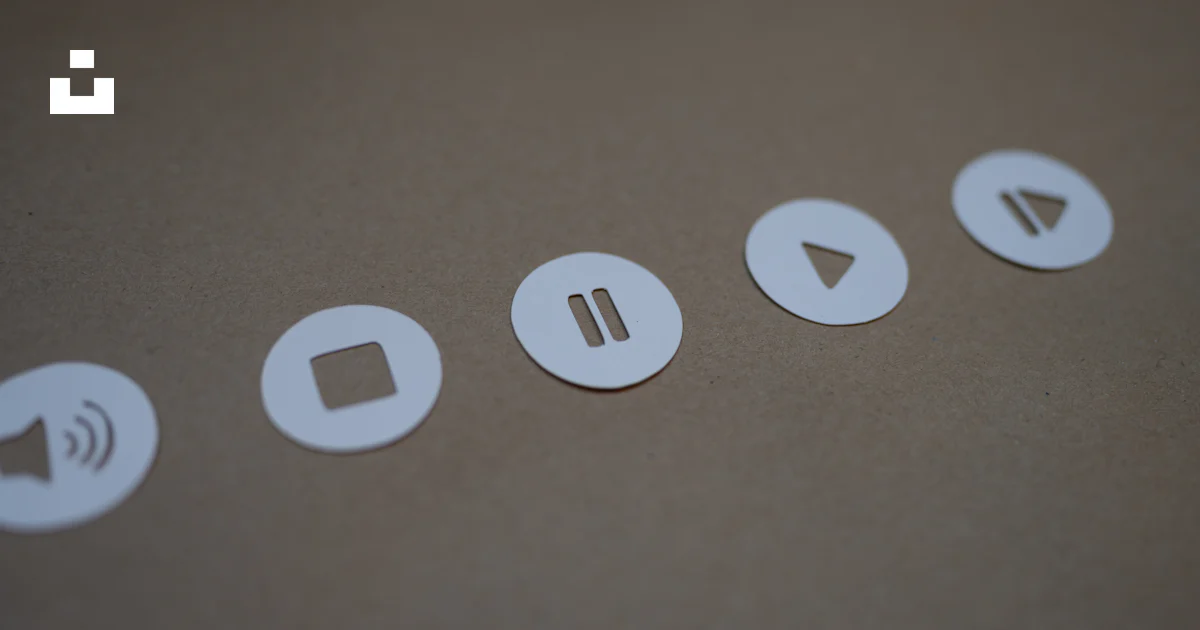 A close up of four different types of buttons photo – Free Symbol Image ...