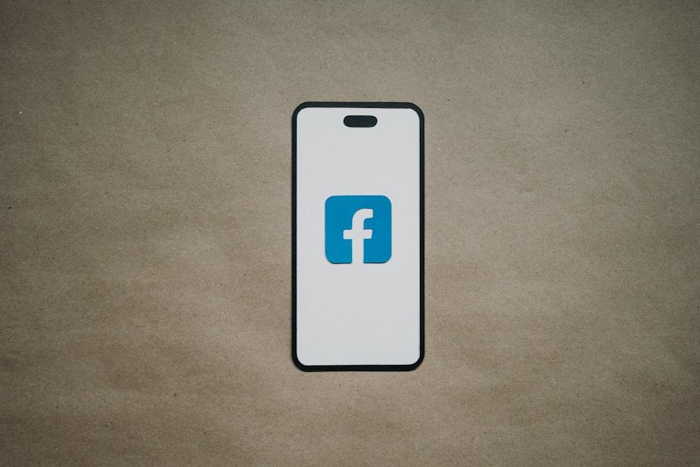 a phone case with a facebook logo on it