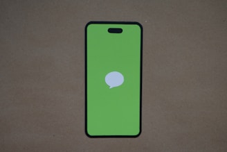 A sleek design of a chatbot interface on a smartphone.