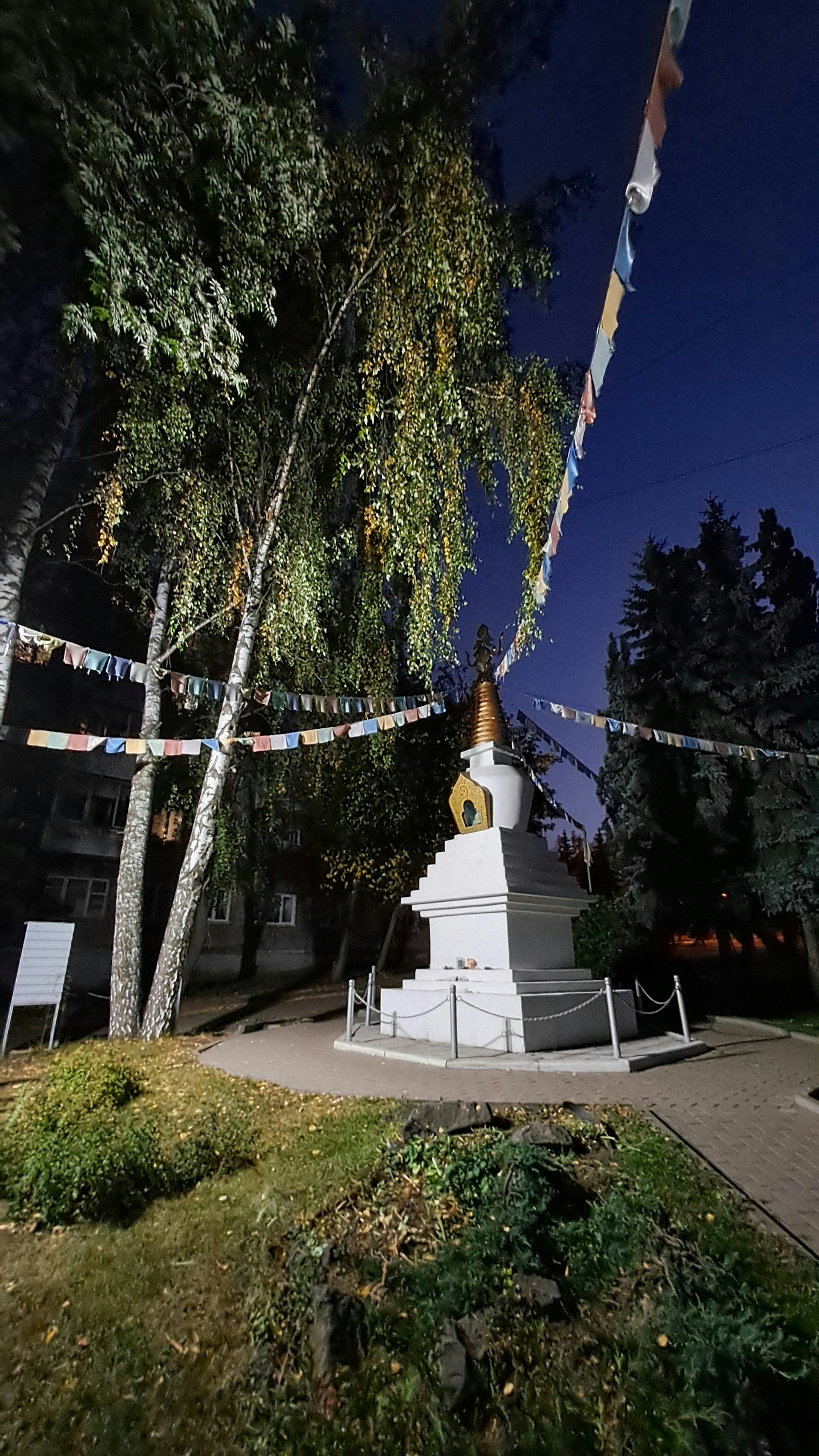 A serene mountain temple bathed in saffron light representing Devbhoomi's cultural essence.