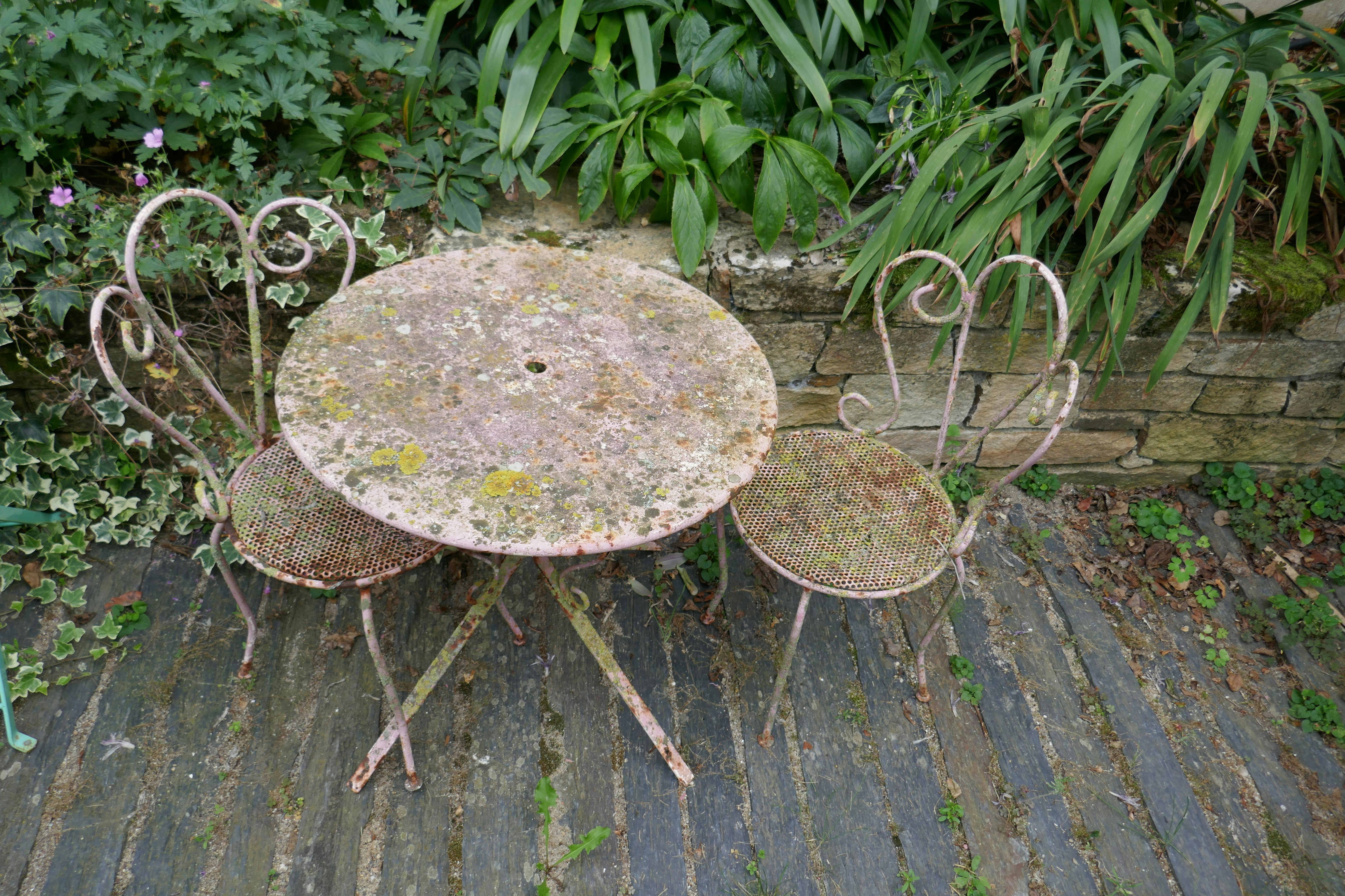 Rustic Oak Patio Set