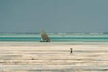 Traditional Omani dhow sailing on the turquoise waters of the Arabian Sea.