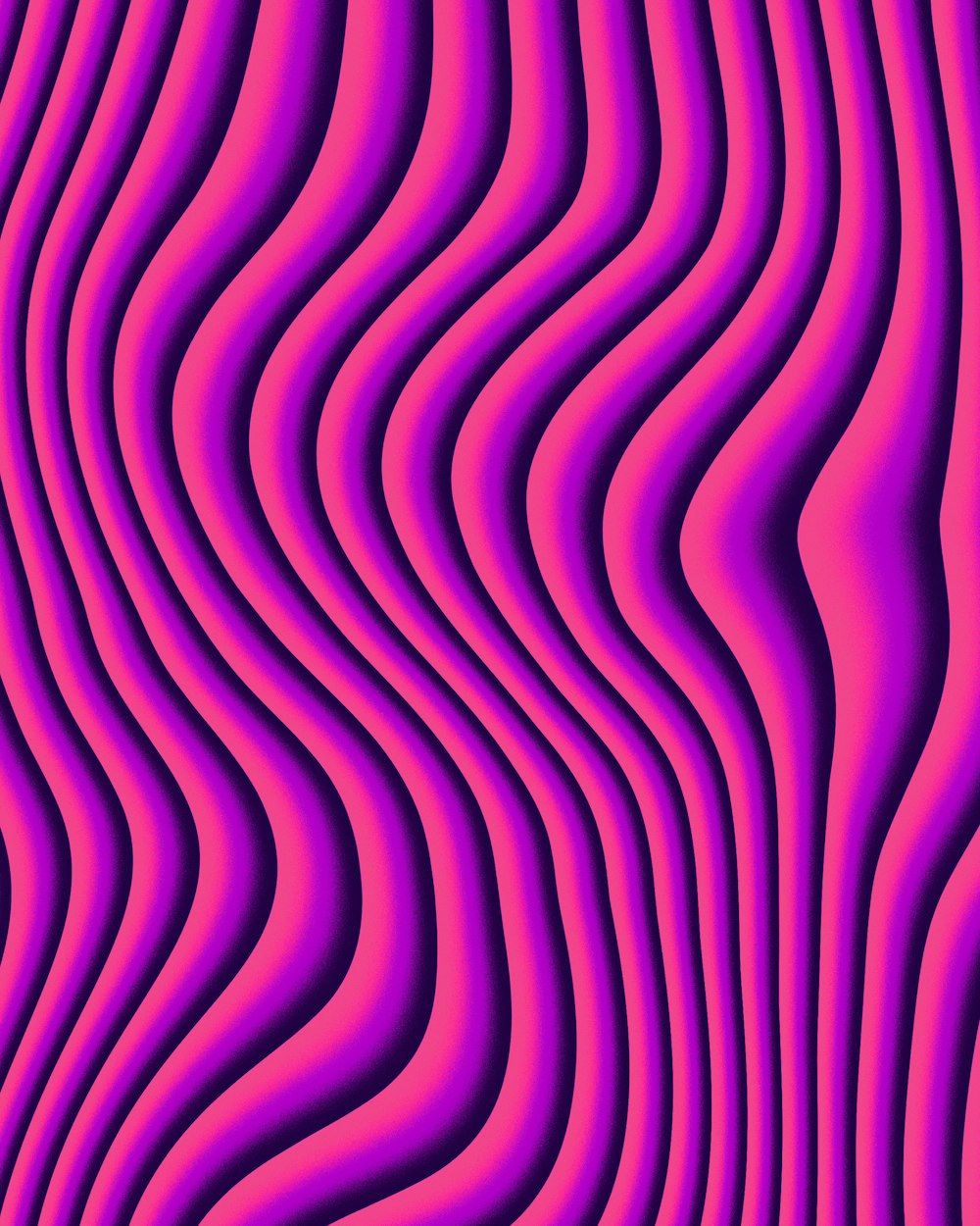 a pink and purple background with wavy lines