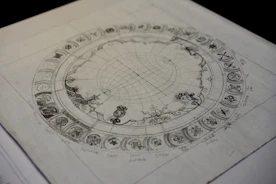 a drawing of a circle of life on a piece of paper