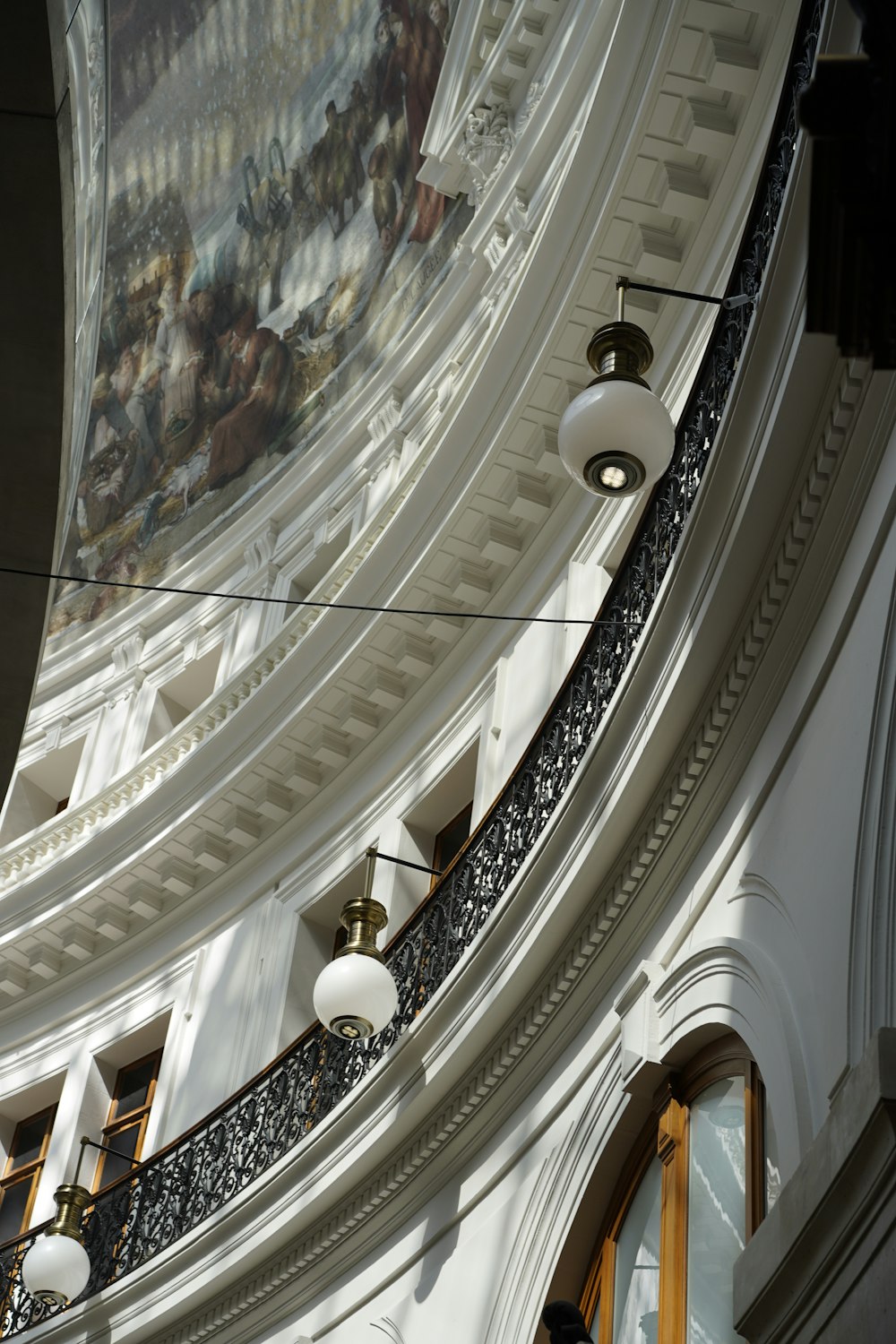 a large building with a clock on the side of it