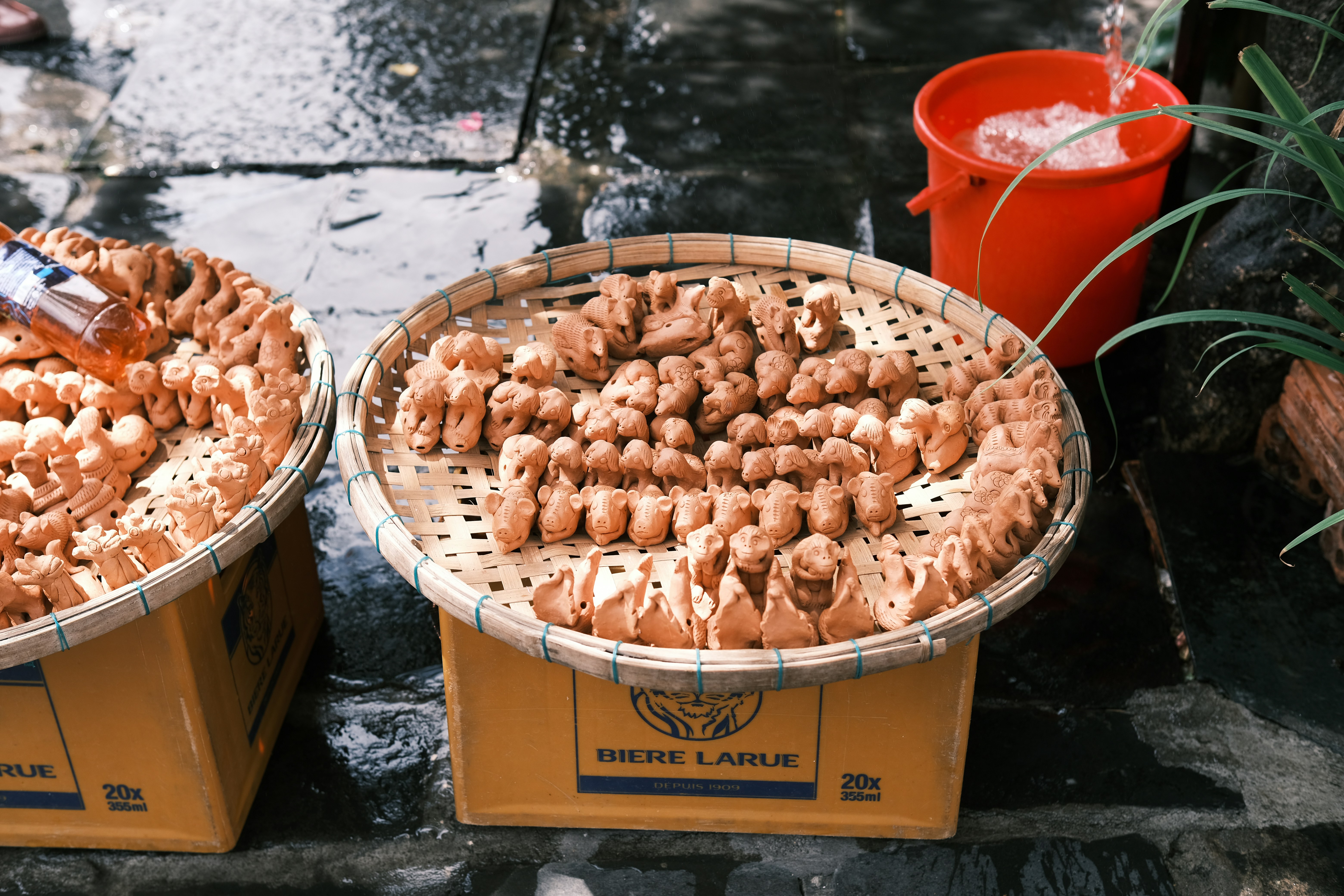 Handcrafted Clay Waterfall Pots