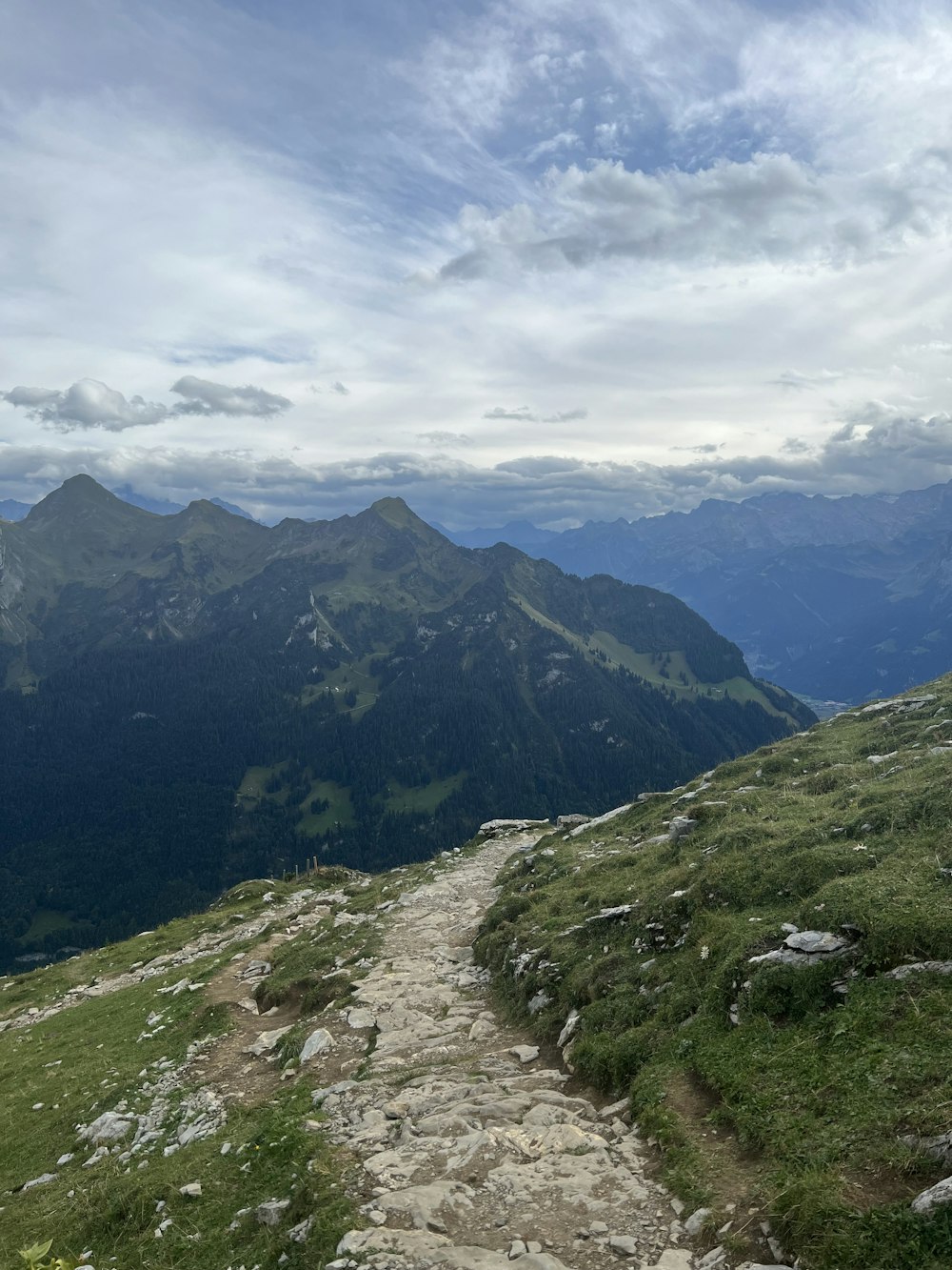 a path leading to the top of a mountain