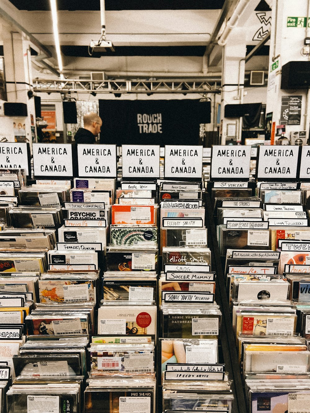 a room filled with lots of different kinds of records