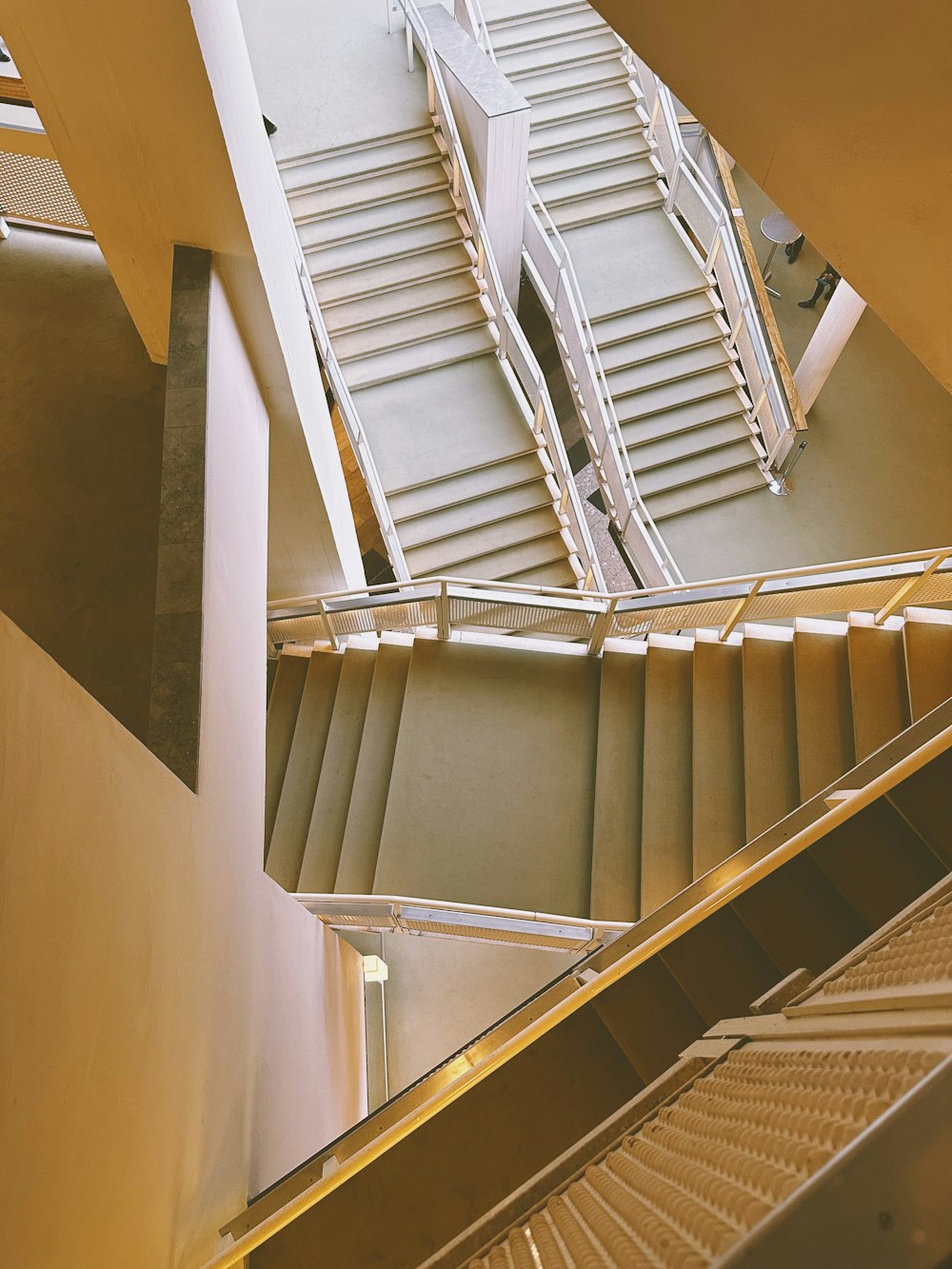 a set of stairs leading up to a building