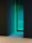 an open door in a room with a white floor