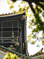Artistic shot of Japanese-inspired brutalist architectural details in Tono.