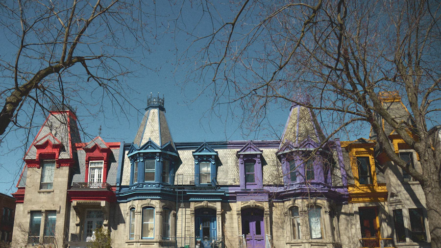 Maisons typiques du Vieux-Montréal, Québec, Canada