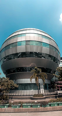 Exterior view of Safeguard Vault’s facility in Investment Park 1, Jebel Ali, under clear skies.