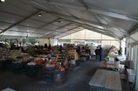 A farmer's market showcasing local goods and produce.