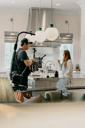 Behind-the-scenes glimpse of kocksure directing a creative shoot.