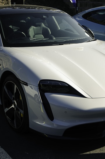 A sleek, modern car available for hire.