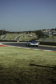 The academy’s two-mile enclosed driving track featuring hills, curves, and docks for realistic practice.