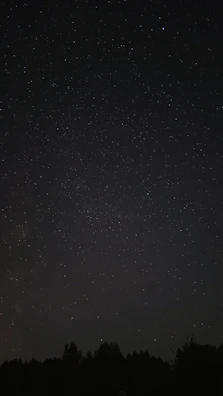 Illustration of a magical night sky with stars shaped like storybook characters.