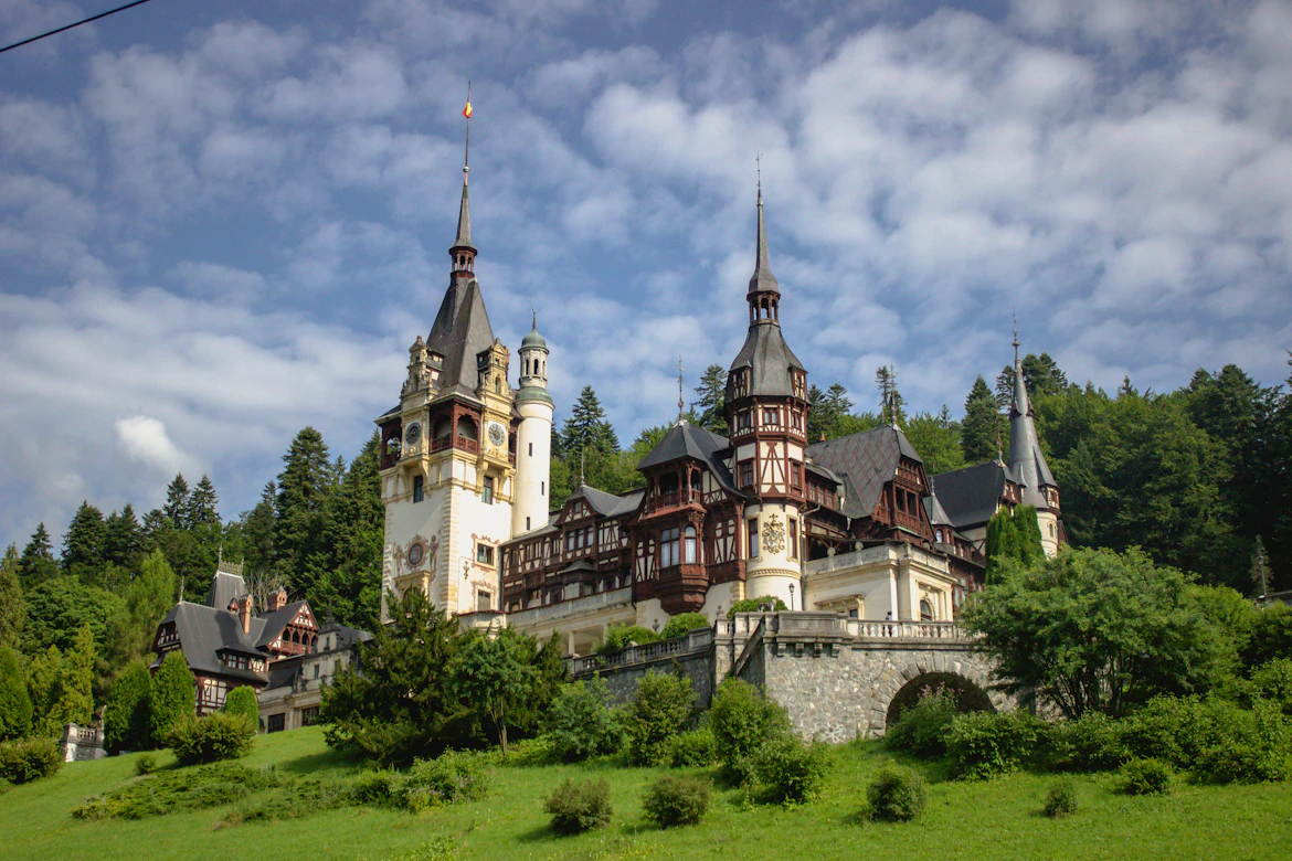 The majestic Peles Castle in Romania