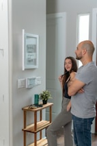 Couple planning finances