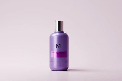 A sleek bottle featuring a vibrant, custom print design reflecting the brand's style.