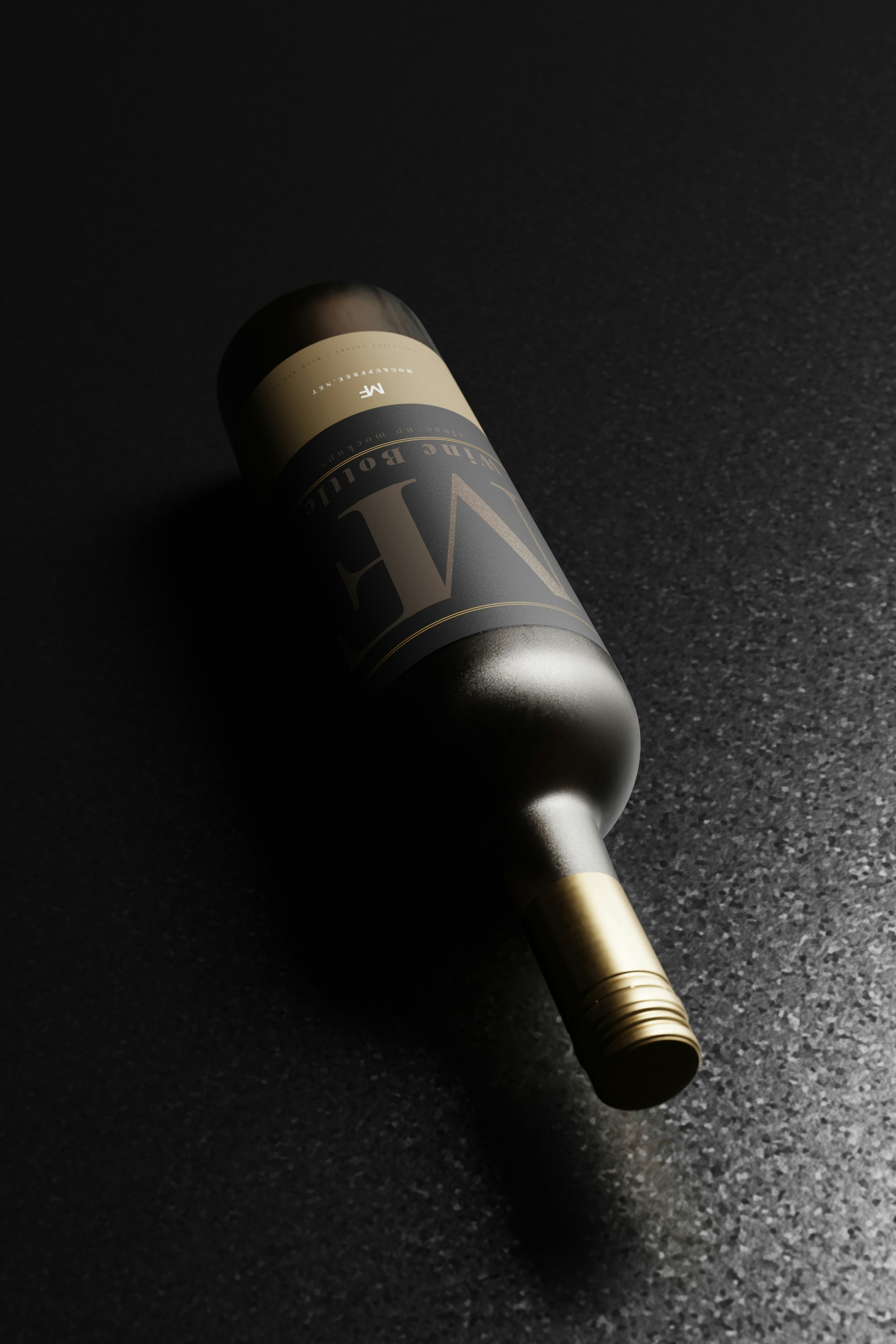 a bottle of wine sitting on top of a table