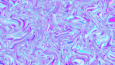 A vibrant 3D model of a handcrafted Indonesian batik pattern glowing in electric blue and warm accent colors.