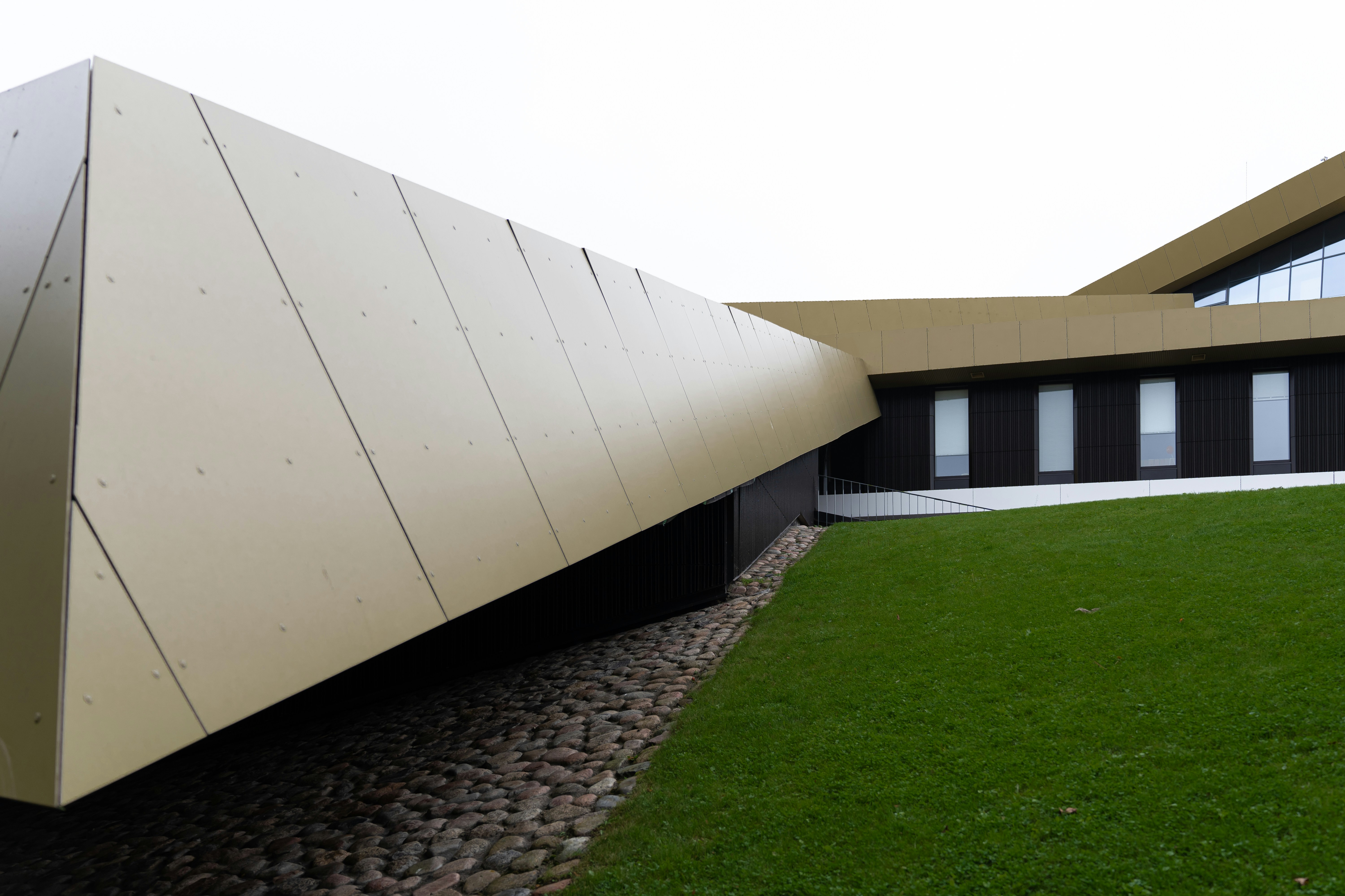 Modern architectural building with innovative design elements