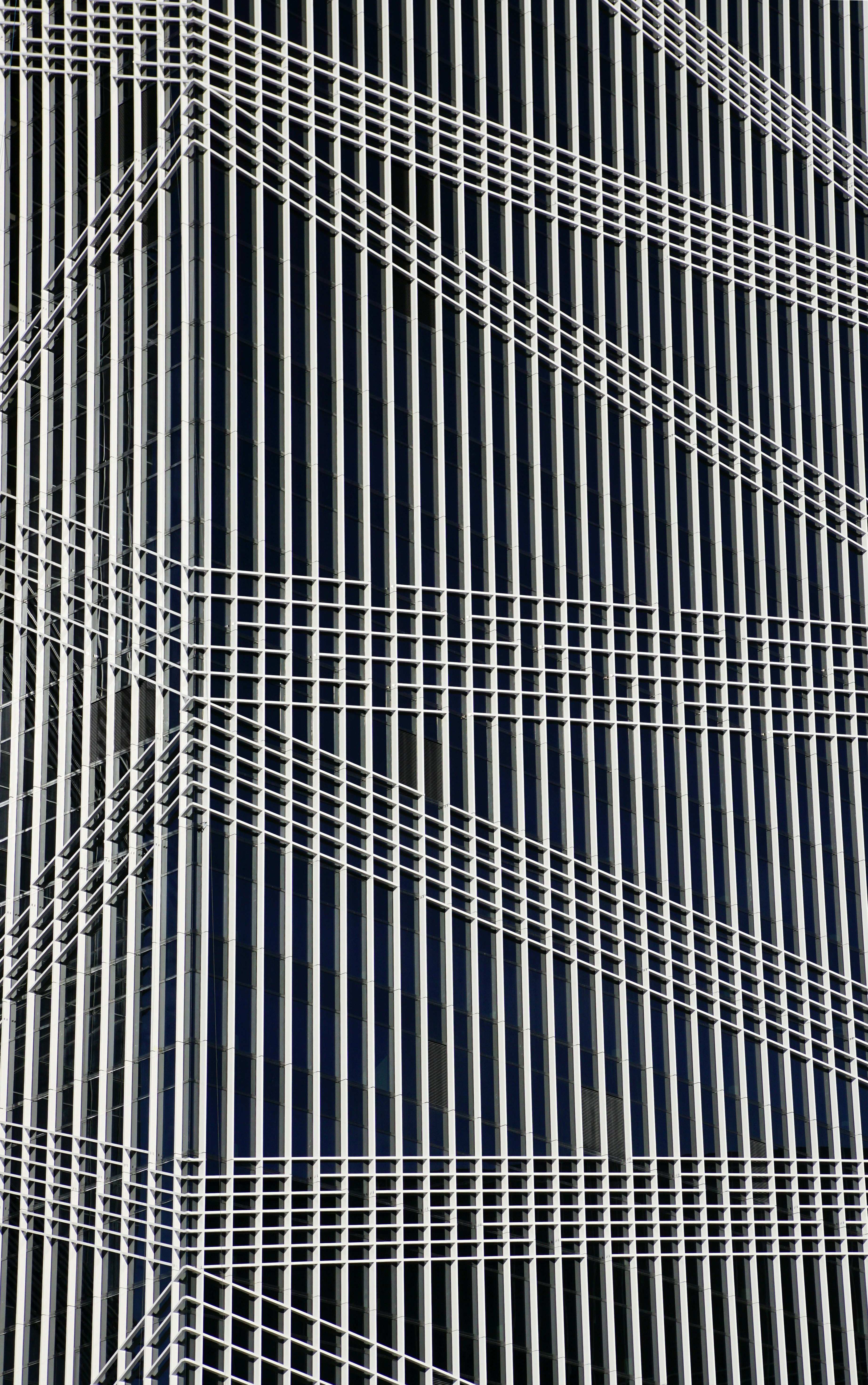 a close up of a building with lines on it