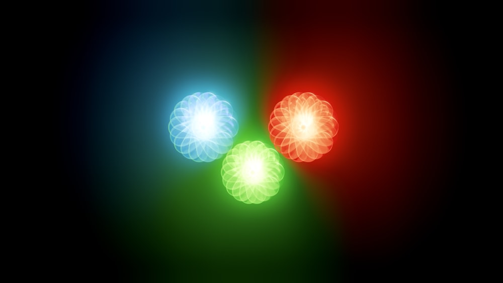 a close up of a traffic light with a blurry background