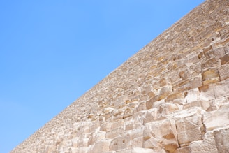A close-up of geopolymer magnesium oxide panels used in pyramid construction.