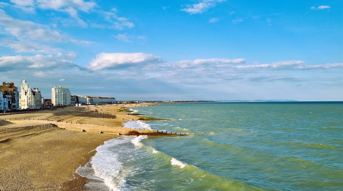 Eastbourne seafront and Victorian pier on the East Sussex coast