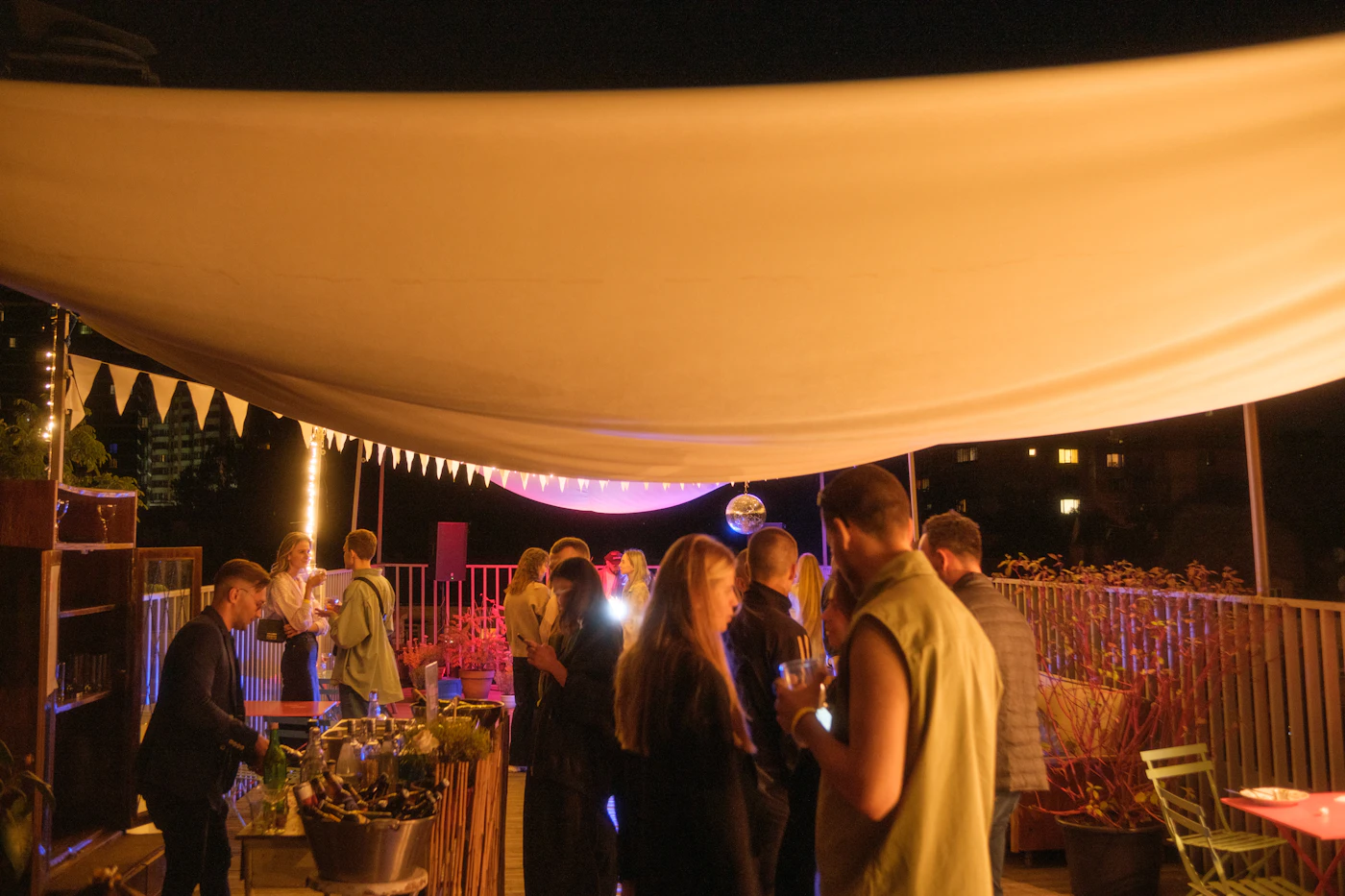 Tented night activation