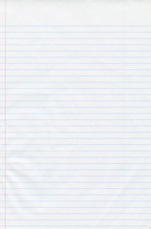 a piece of lined paper with red lines