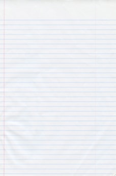 a piece of lined paper with red lines