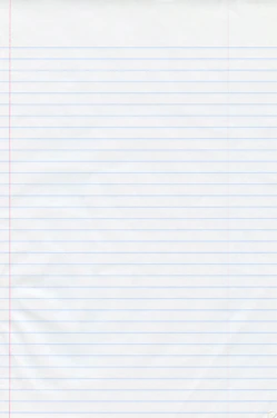 a piece of lined paper with red lines