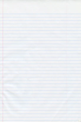 a piece of lined paper with red lines