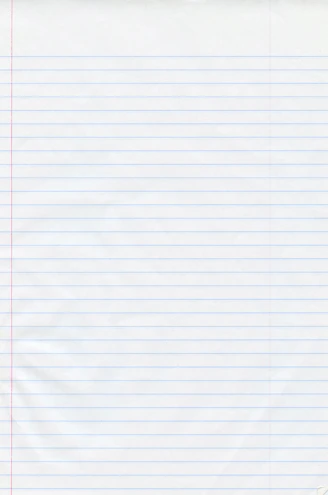 a piece of lined paper with red lines