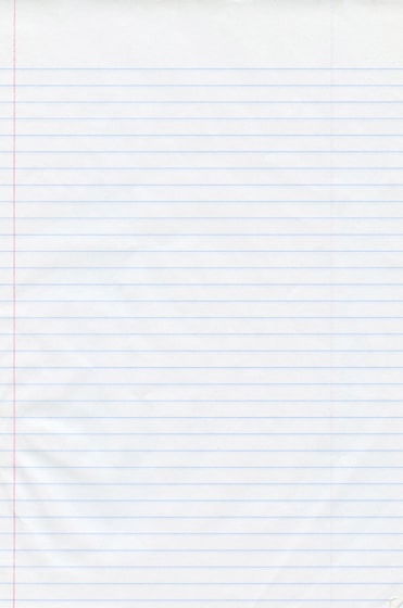 a piece of lined paper with red lines