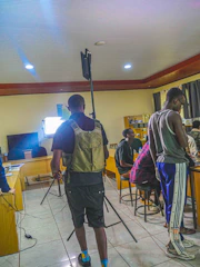 A diverse group of cam models preparing for their live streams.