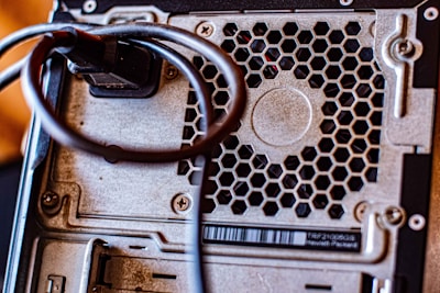 Close-up of the durable casing of an industrial panel PC.